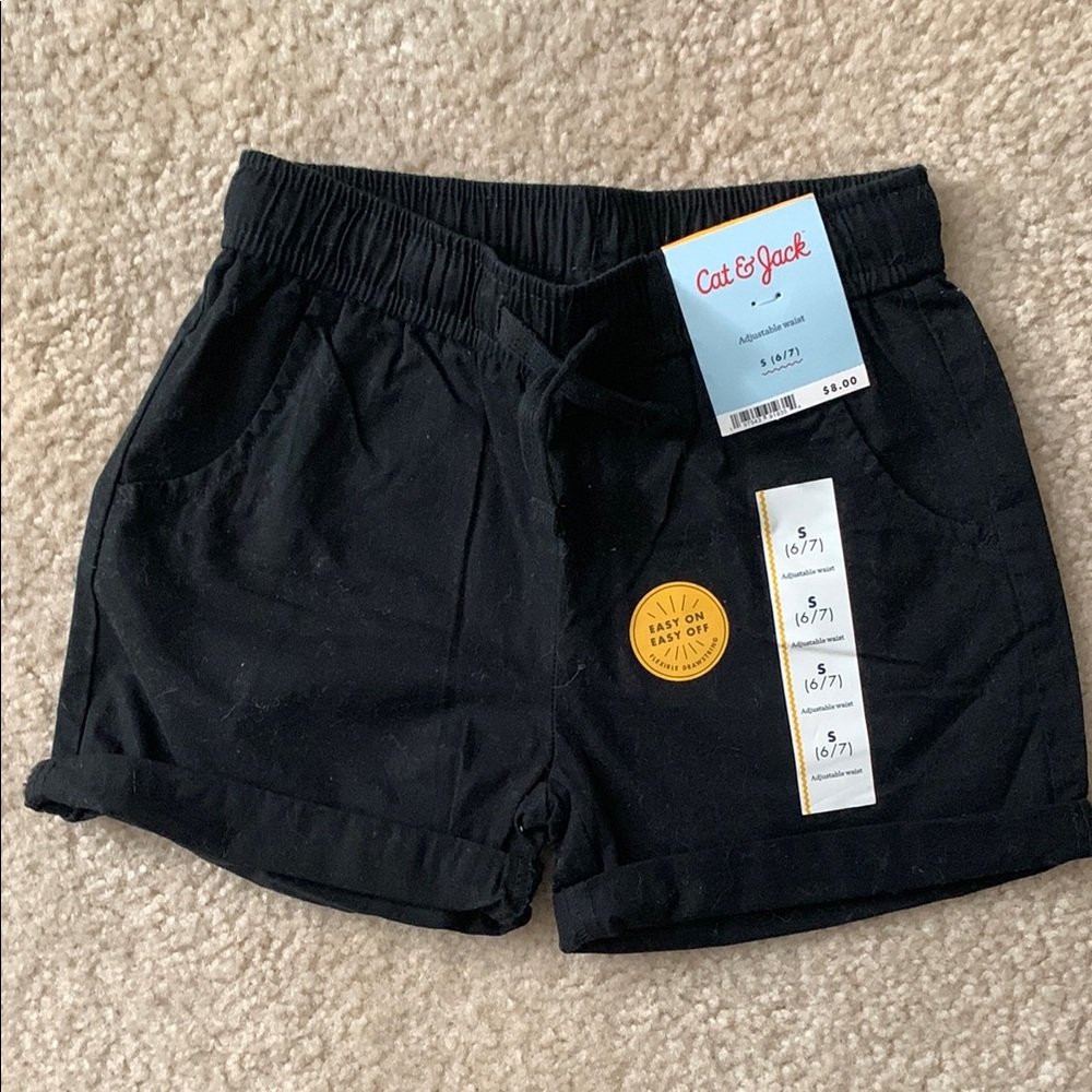 Cat & Jack Black Easy-On Shorts